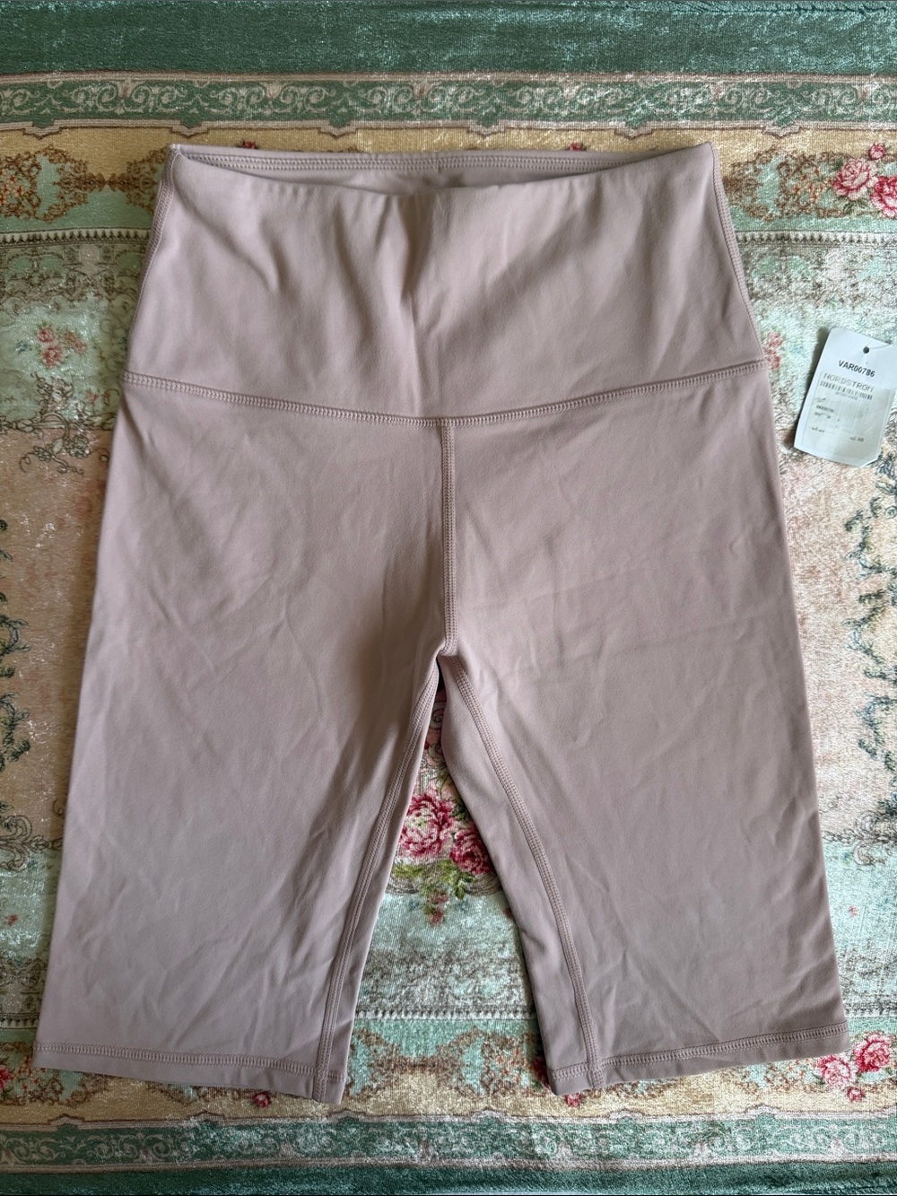 Varley|High-Waist Women's Bike Shorts in Soft Petal Pink|XS|NWT